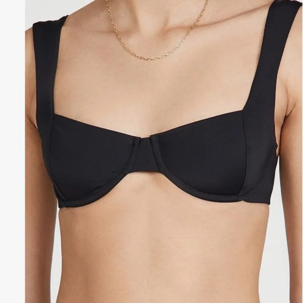 L*Space Tori Black Bikini top with Sandy Bottoms.